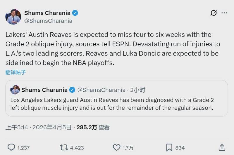 腹斜肌损伤的技术解剖：里夫斯赛季报销背后的生物力学分析