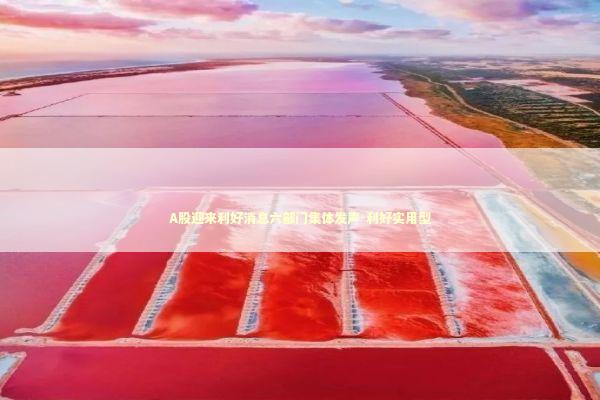 A股迎来利好消息六部门集体发声-利好实用型 新闻