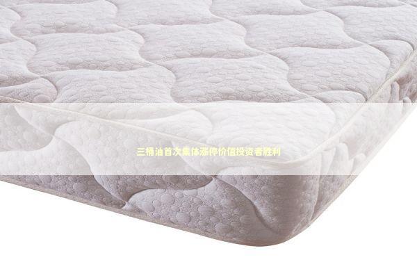 三桶油首次集体涨停价值投资者胜利 新闻