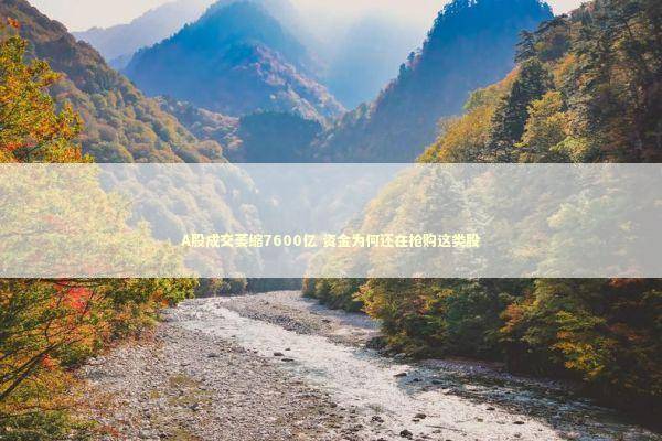 A股成交萎缩7600亿 资金为何还在抢购这类股 A股成交萎缩7600亿 资金为何还在抢购这类股 新闻