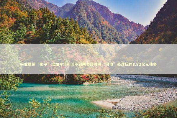兴业银锡“卖子”增加今年利润不到两个月时间“闪电”处理标的8.92亿元债务